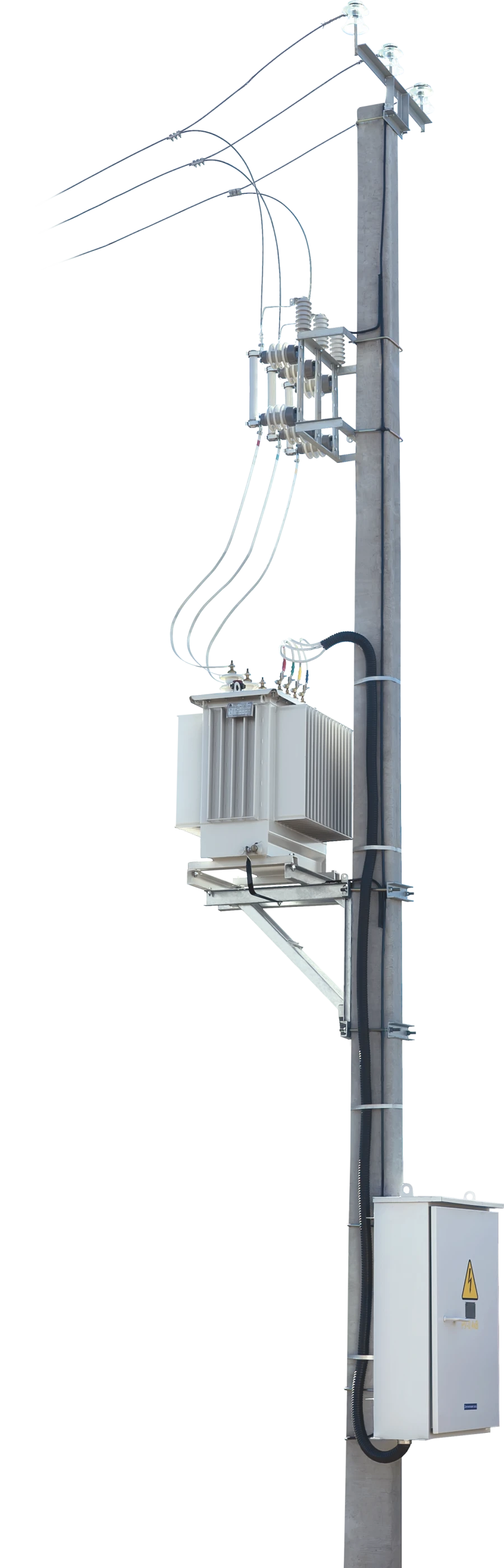 Outdoor Pole-Mounted Transformer Substation with Automatic Circuit Breakers 10-25 kVA