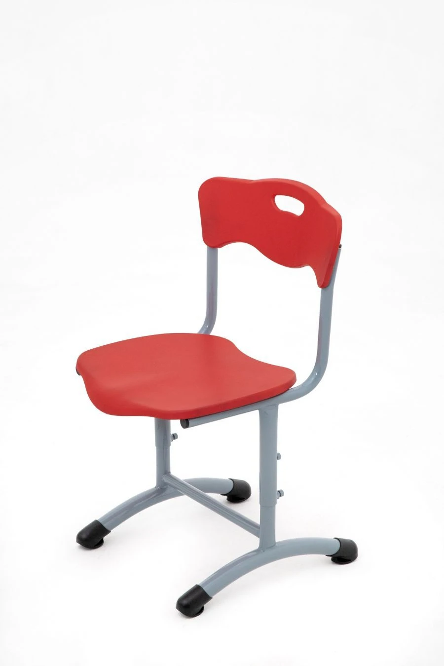 Unadjustable Student Chair with Plastic Backrest and Seat