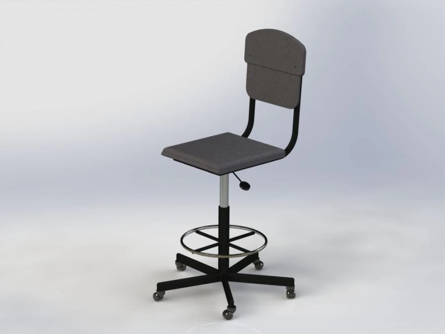 Metal Backed Chair with Support for Custom Sizes