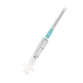 2ml Sterile Disposable Injection Syringe with Luer Tip and Needle