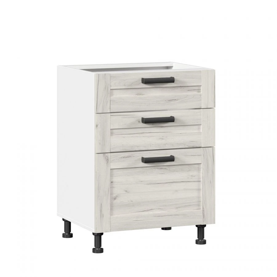 Kitchen Cabinet Front Set with 3 Drawers 600mm - Vinchenca LD.234140.000