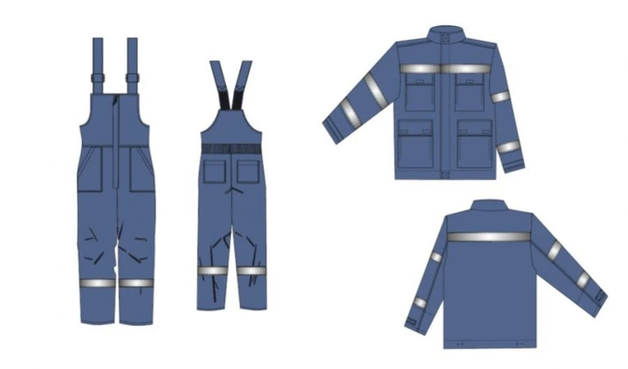 Men's Protective Suit Against Thermal Risks from Electric Arc, Model "Energiya" Kvu-2