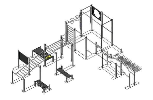 مجمع رياضي متنقل للاستخدام في الهواء الطلق - AKMGTO 735.00.000