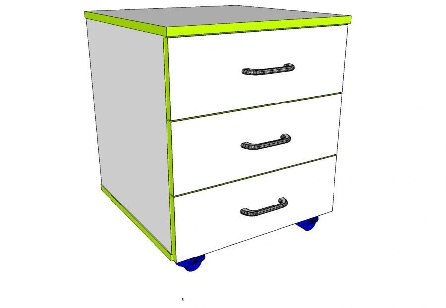 Wooden Office Cabinet for Document Storage