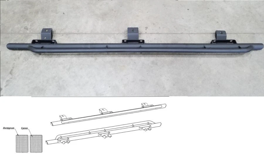 Off-Road Style Side Steps with Mounting Kit for JEEP WRANGLER JL 2018+