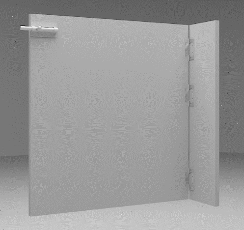 Universal Gate C with Metal Hinge