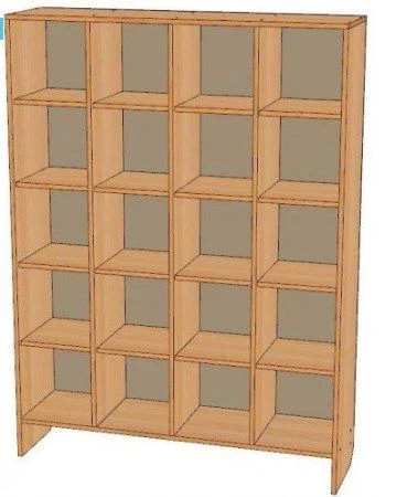Pot Cabinet with Shelves and Supports - Model SHG-20