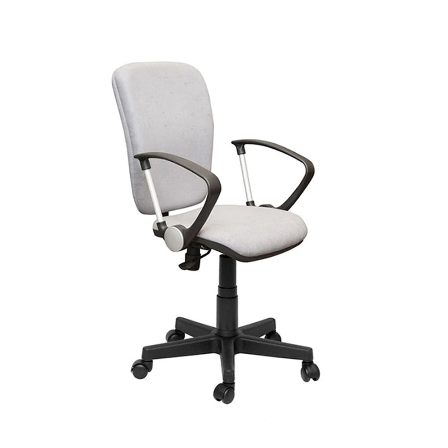 Emir Metal Frame Chair with Textile Upholstery and Plastic Elements