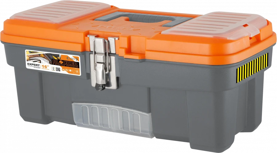 Durable 16" Tool Box with Metal Lock