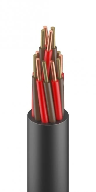 Multicore thermoelectrode cable with single-wire conductive cores, grade: KMTVT