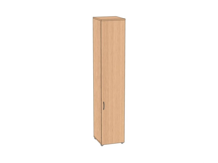 Narrow Single-Door Document Cabinet 350*383*1830 mm ASHD-35