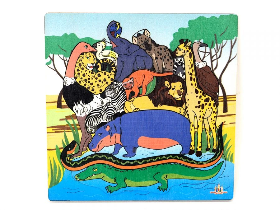Animal Puzzle Frame - African Animals