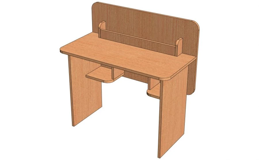 Book Table with Two Niches and Shelf - Model SK-1