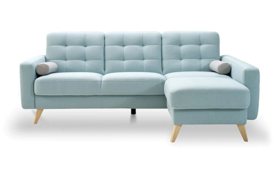 Corner Sofa with Wooden Frame - Model Laura