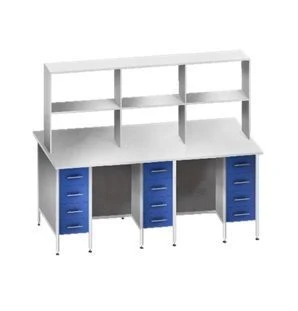 طاولة عمل جزيرة KSSl 2-04E مع 4 محطات عمل