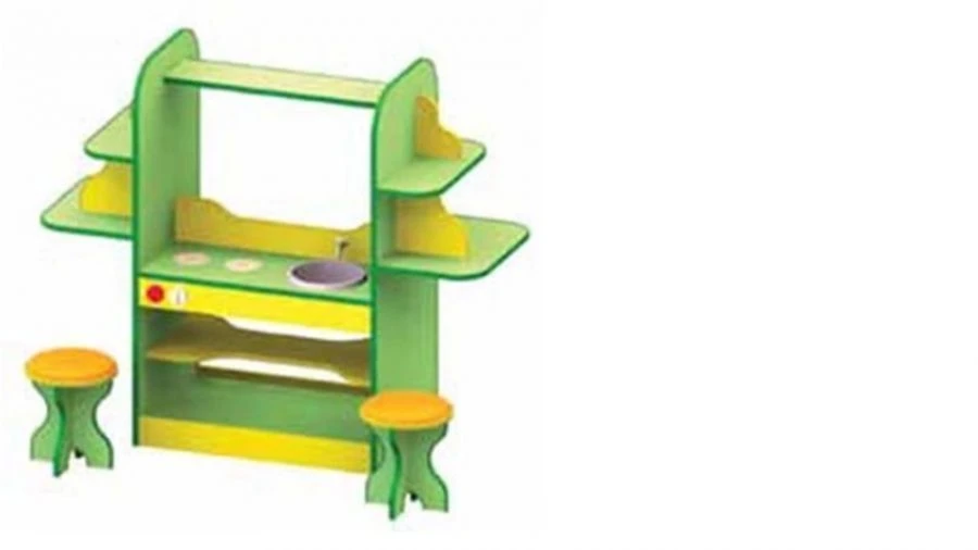 منطقة لعب مقهى الأطفال مع طاولة وكراسي
