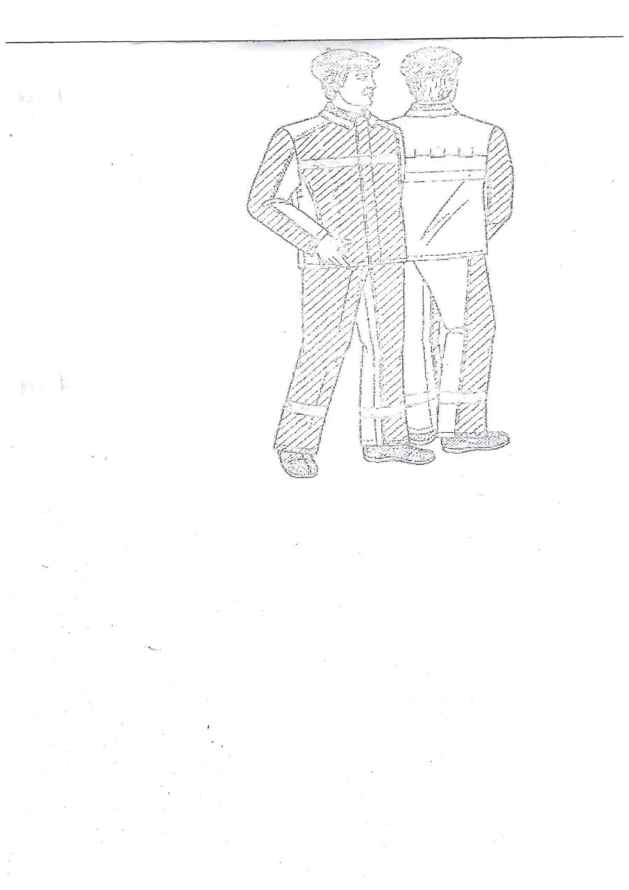 بدلة وقائية قطنية OP - سترة وسروال للرجال للحماية من الحرارة العالية