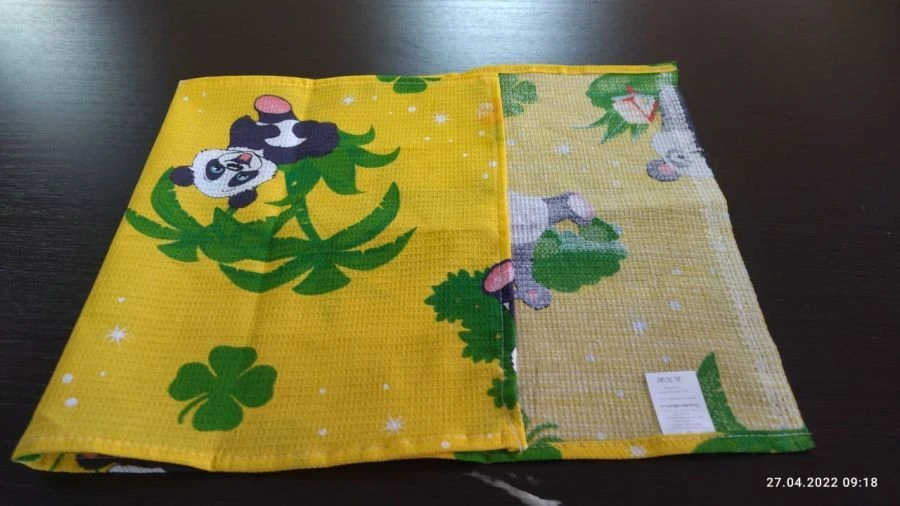 مناشف مطبخ قطنية من القماش الوافل