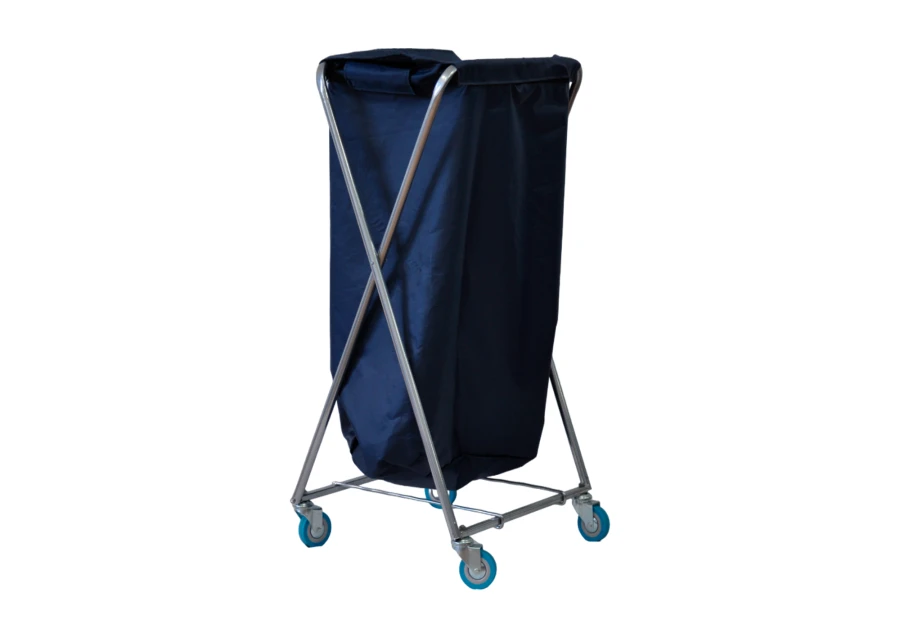 عربة تنظيف مع حقيبة لجمع النفايات