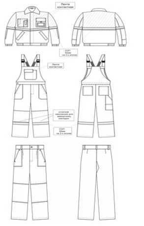 بدلة واقية للرجال ضد التلوث الصناعي العام والتأثيرات الميكانيكية