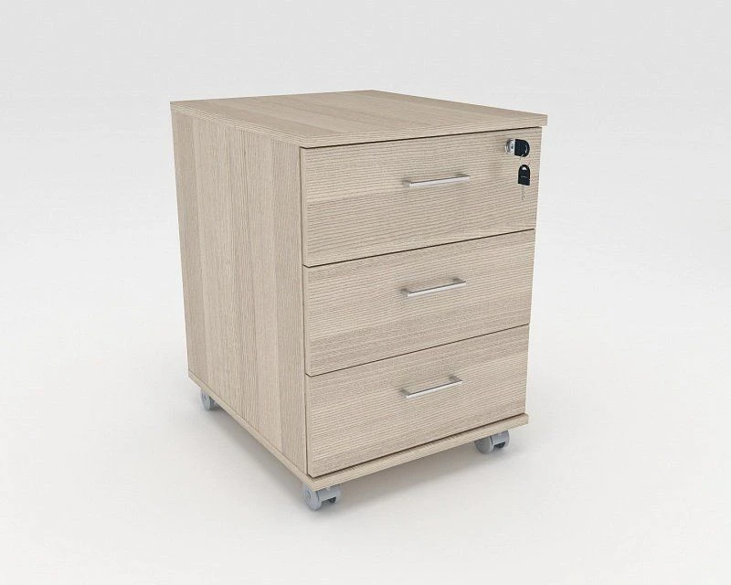 Mobile Cabinet with Three Drawers, Model TP-01