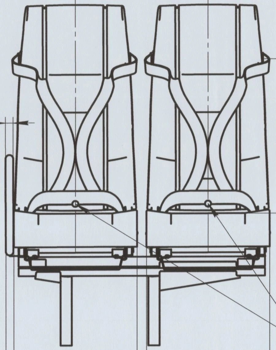 مقعد مزدوج أيسر A66R33-6840013