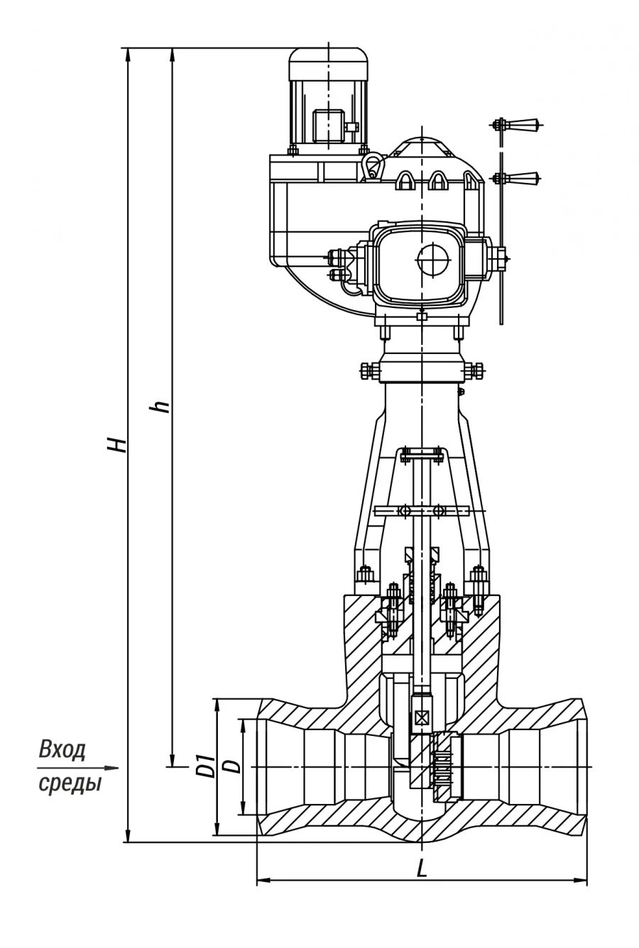 Regulating Valve 870-200-ЭмЧ for Thermal Power Systems