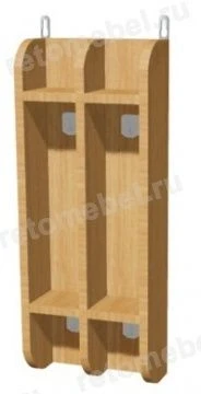 Wall-Mounted Towel Rack for Two Towels