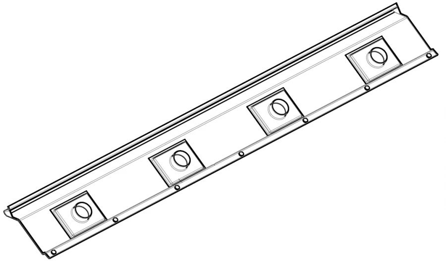 قطع مصنوعة من الألياف الزجاجية لداخل وخارج عربات الترام S.15-20.20.020