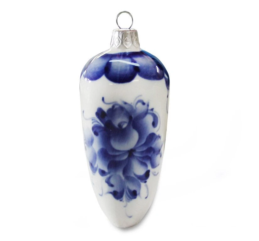 Porcelain Christmas Tree Ornament Pine Cone N1 45x45x115MM