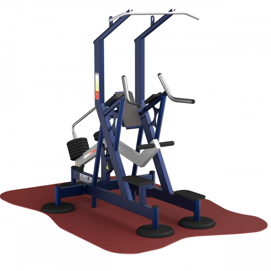 Outdoor Multifunctional Power Trainer for Pull-Ups and Dips with Adjustable Weight - MB 7.73 GTO