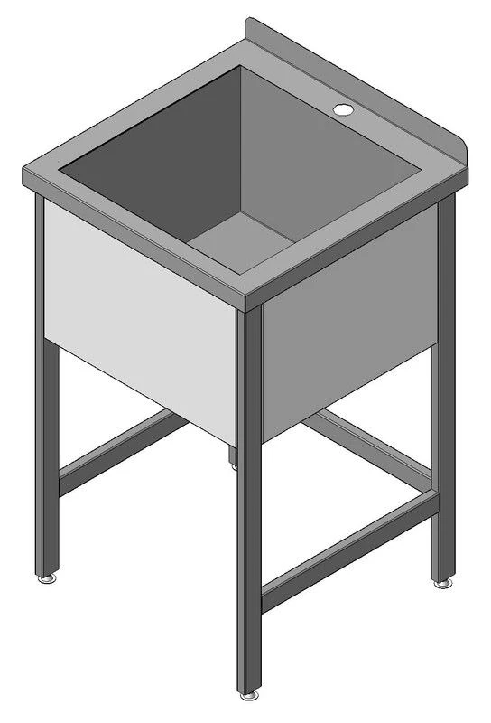 حوض غسيل من الفولاذ المقاوم للصدأ، نموذج VMKN-1