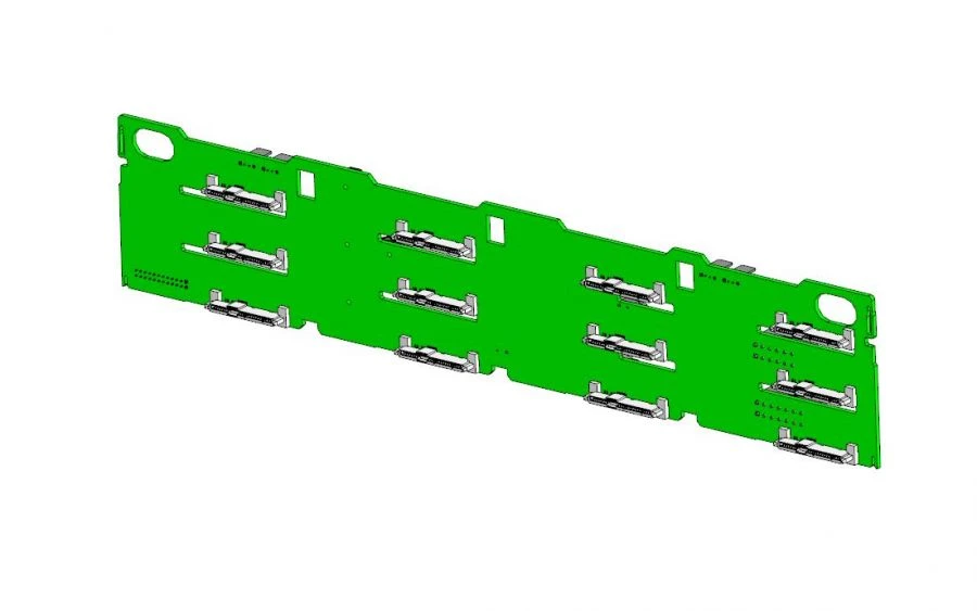 لوحة توسيع نشطة لـ 12 محرك تخزين بحجم 3.5 بوصة