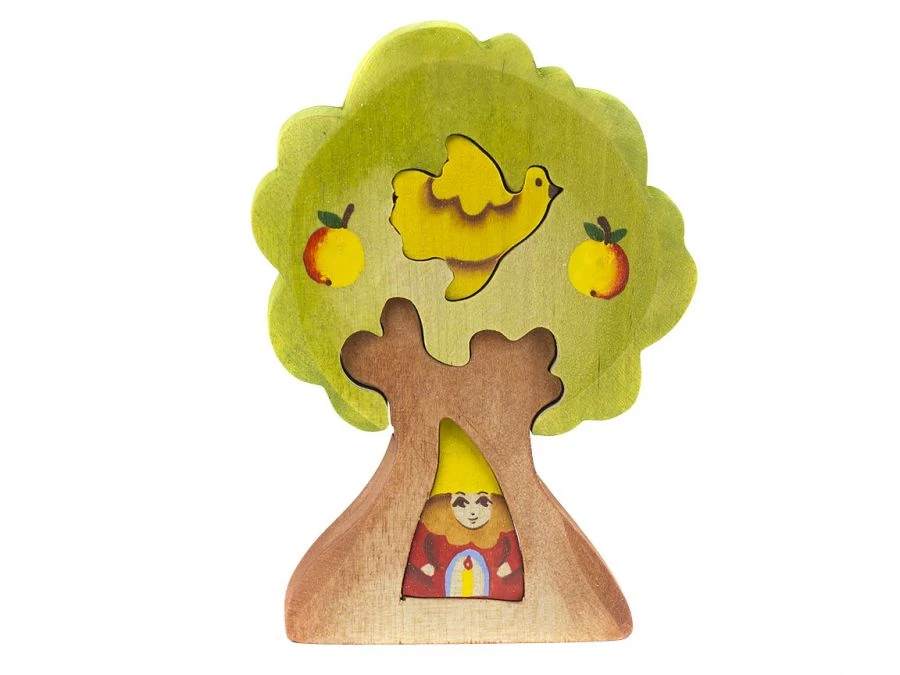 Wooden Puzzle "Gnome in Tree" 08003