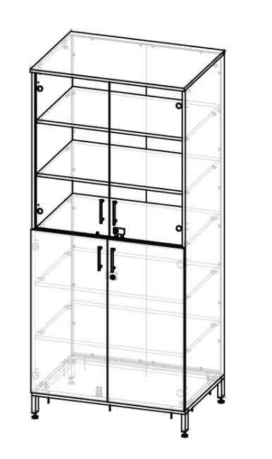 Metal Cabinet for Laboratory Equipment RM 06/09