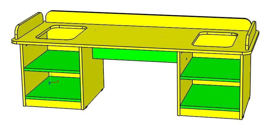 طاولة تعليمية متعددة الوظائف، الفن. سستو دي-08