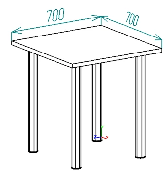 طاولة طعام بأرجل فولاذية وسطح MDF
