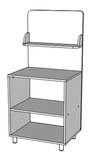Duty Corner Made of 16mm MDF with PVC Edging