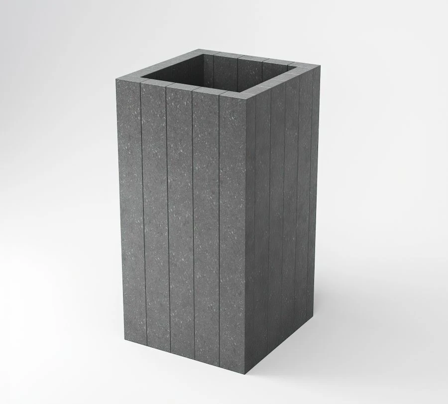 Textured Eco Urn Without Lid 400x400x700 mm