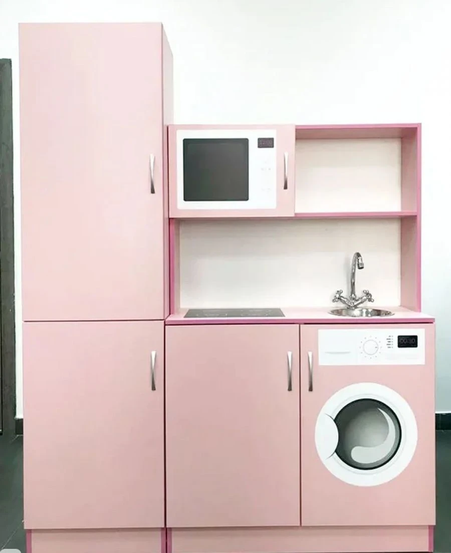 Kids Play Kitchen Set - Durable MDF Construction