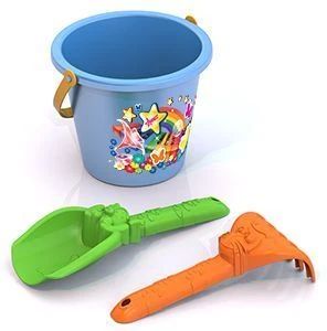 Sand Play Set No. 75 (Shovel, Rake, Small Bucket)