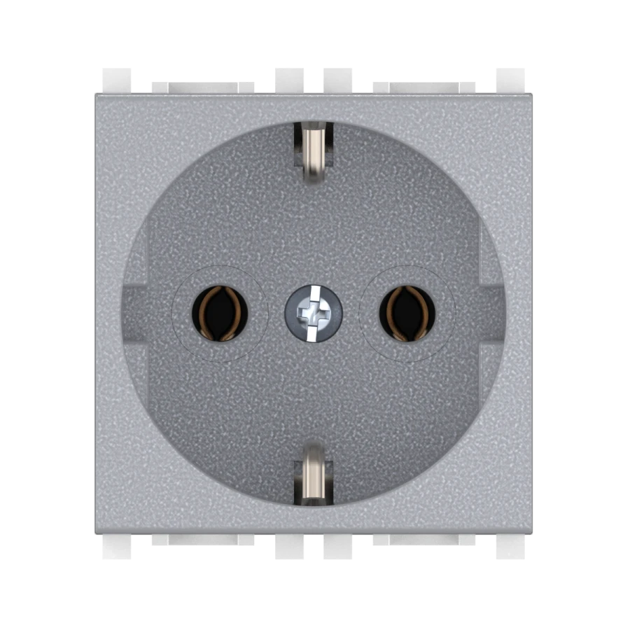 CADUCEUS ALING Experience Hidden Installation Socket 16A 250V 2M Silver Art. 74101.S