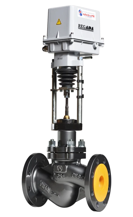 Electric Actuated Single-Seated Regulating Valve, Type KR; DN 15-300; PN 16-40