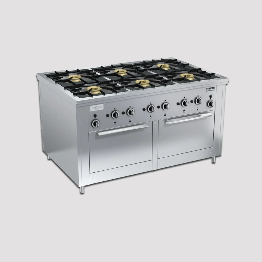 Professional Gas Stove PRG-IIA-6 2DSh "Maxi