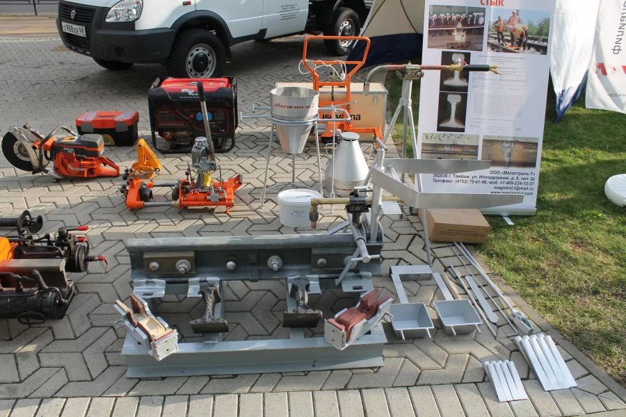 نظام اللحام للسكك الحديدية باستخدام طريقة اللحام الحراري لجميع أنواع السكك