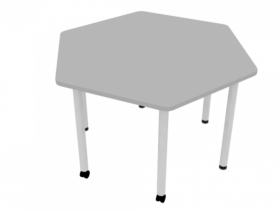 Hexagonal Mobile Table 1290x1130x760mm