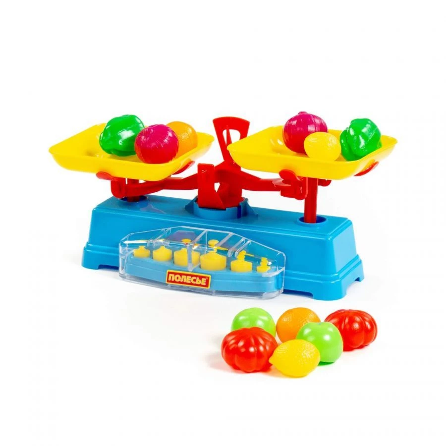 Toy Scale Set with Food Items (12 Pieces) - Model 53787