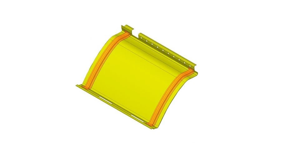 Right Rear Ceiling Panel for Electric Bus 6274 - Component 6274-5702211-01