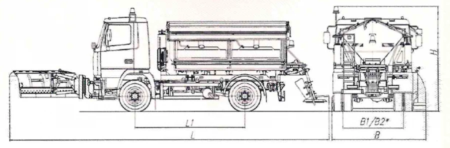 Road Maintenance Machine with Winter Equipment MK-3531-01