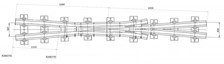 مقطع نوع R65 نموذج 1/6 مشروع 2946.03.000
